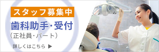 歯科助手・受付（正社員・パート）募集中